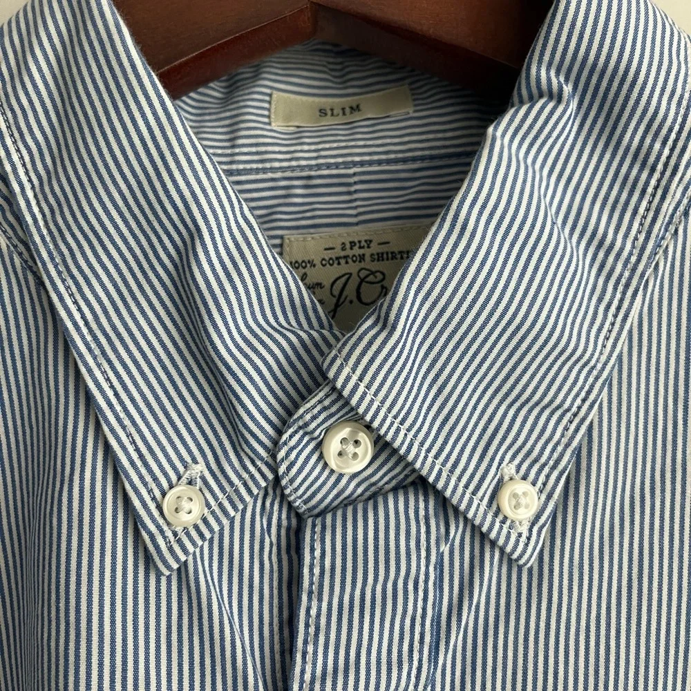 J Crew  slim long sleeve button down shirt